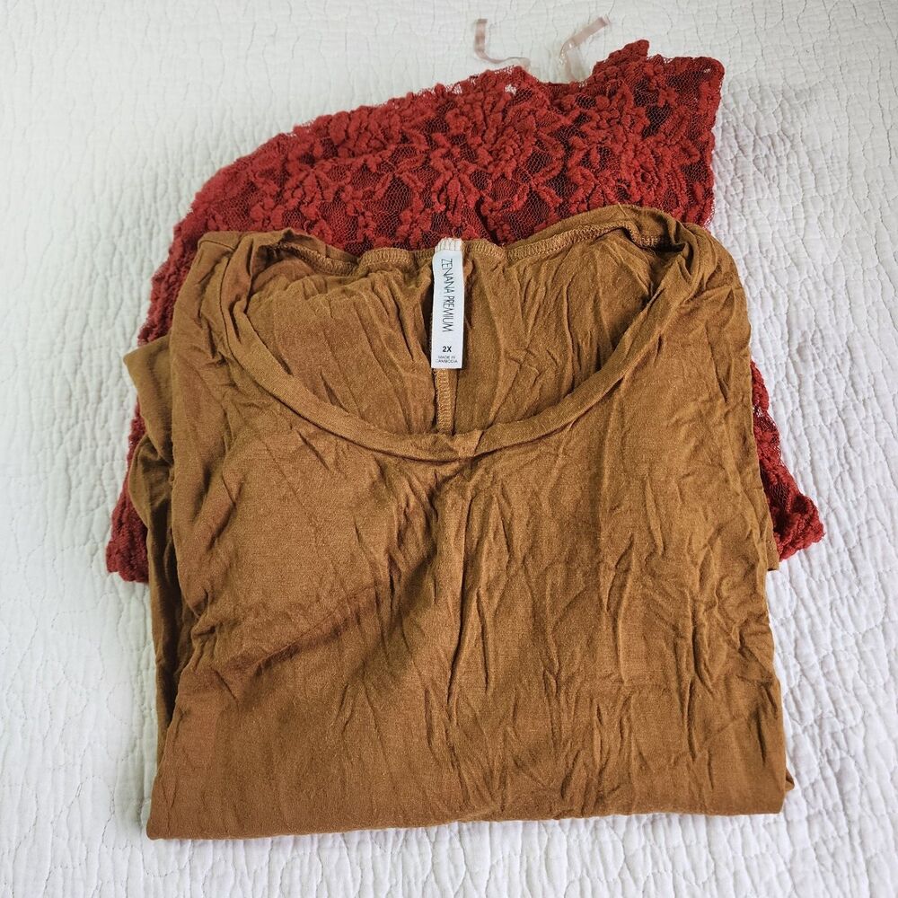Women's Long Sleeve Shirt and Cover up Size 2X Lot of 2